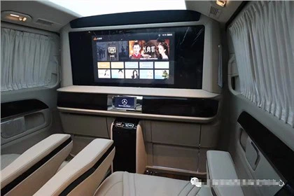 Mercedes-Benz V 종류 수정을 위한 드는 텔레비젼을 가진 호화스러운 가득 차있는 칸막이벽