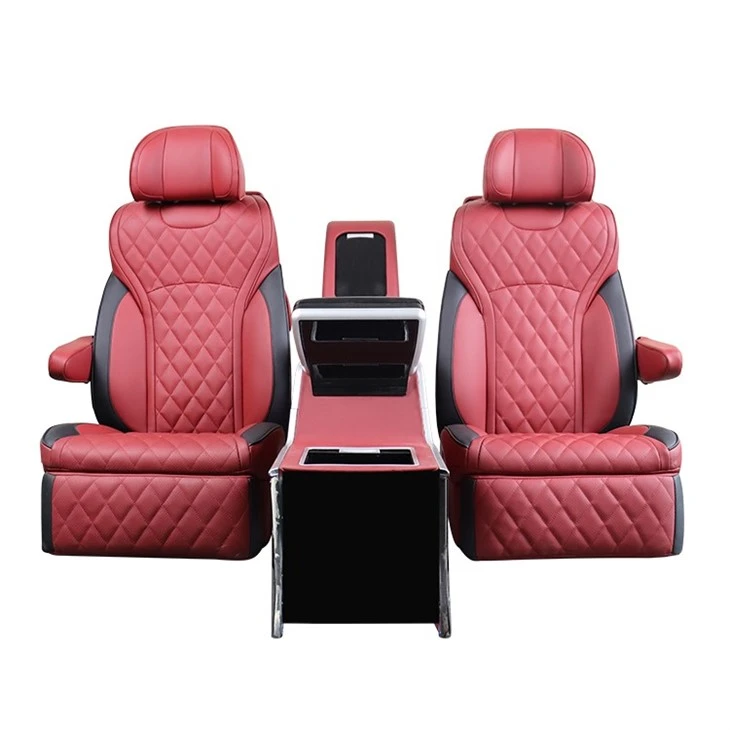 접이식 테이블 탑이 있는 Suv 가죽 시트